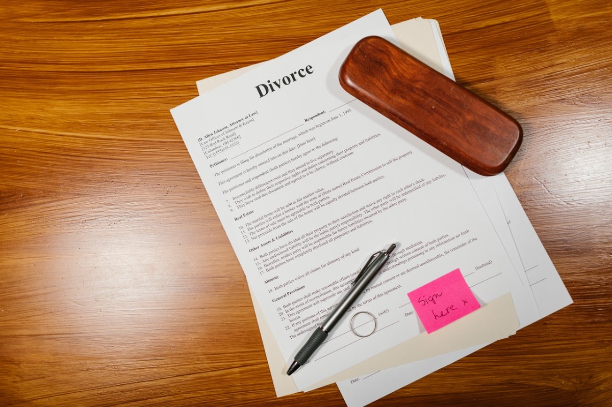 divorce document
