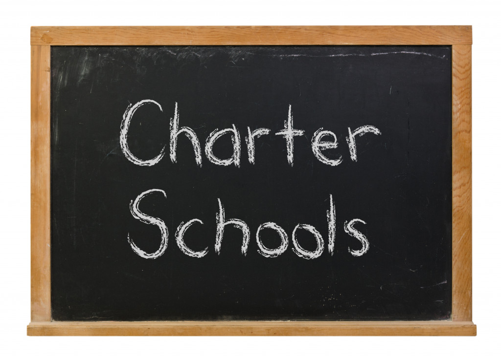 A board with Charter School note